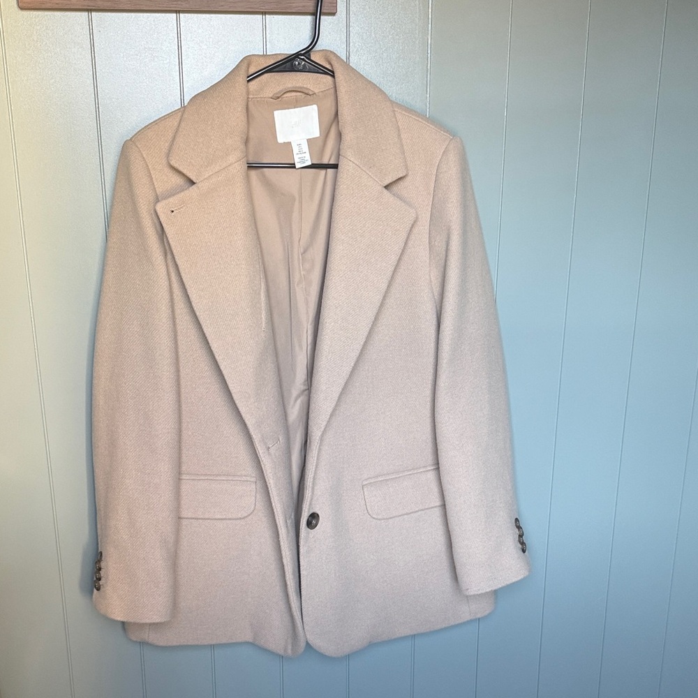 H&M Cream Women's Blazer Jacket